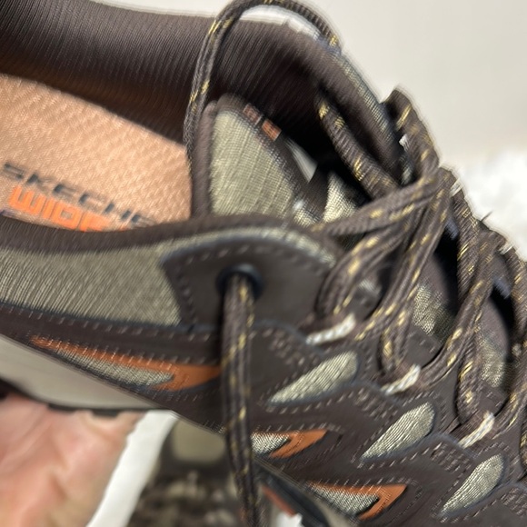 Skechers Brown and Green Athletic Shoes with Rugged Design - Picture 5 of 16
